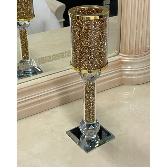 Ambrose Exquisite Candle Holder (2.75" L x 2.75" W x 10.25" H)