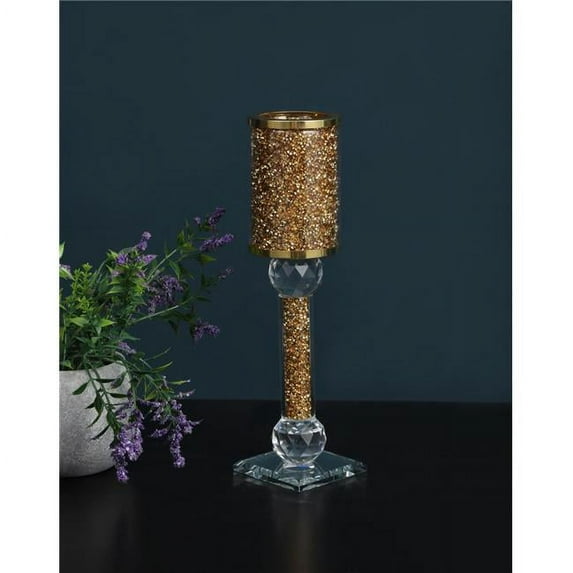 Ambrose Exquisite Medium Candle Holder (2.75" L x 2.75" H x 11" H)