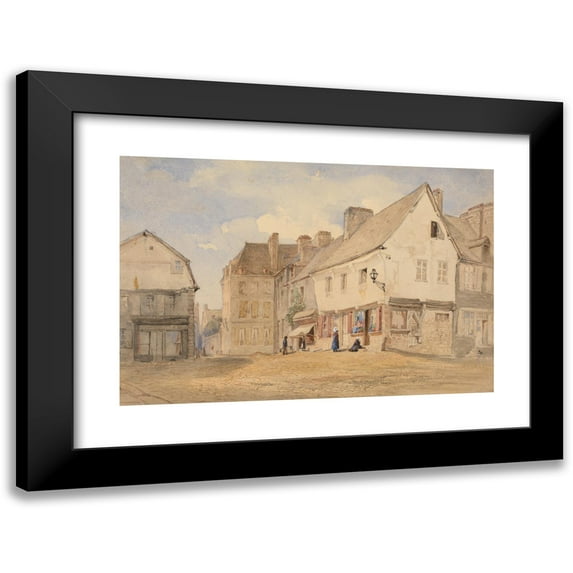 Ambrose Poynter 14x11 Black Modern Framed Museum Art Print Titled - Avranches