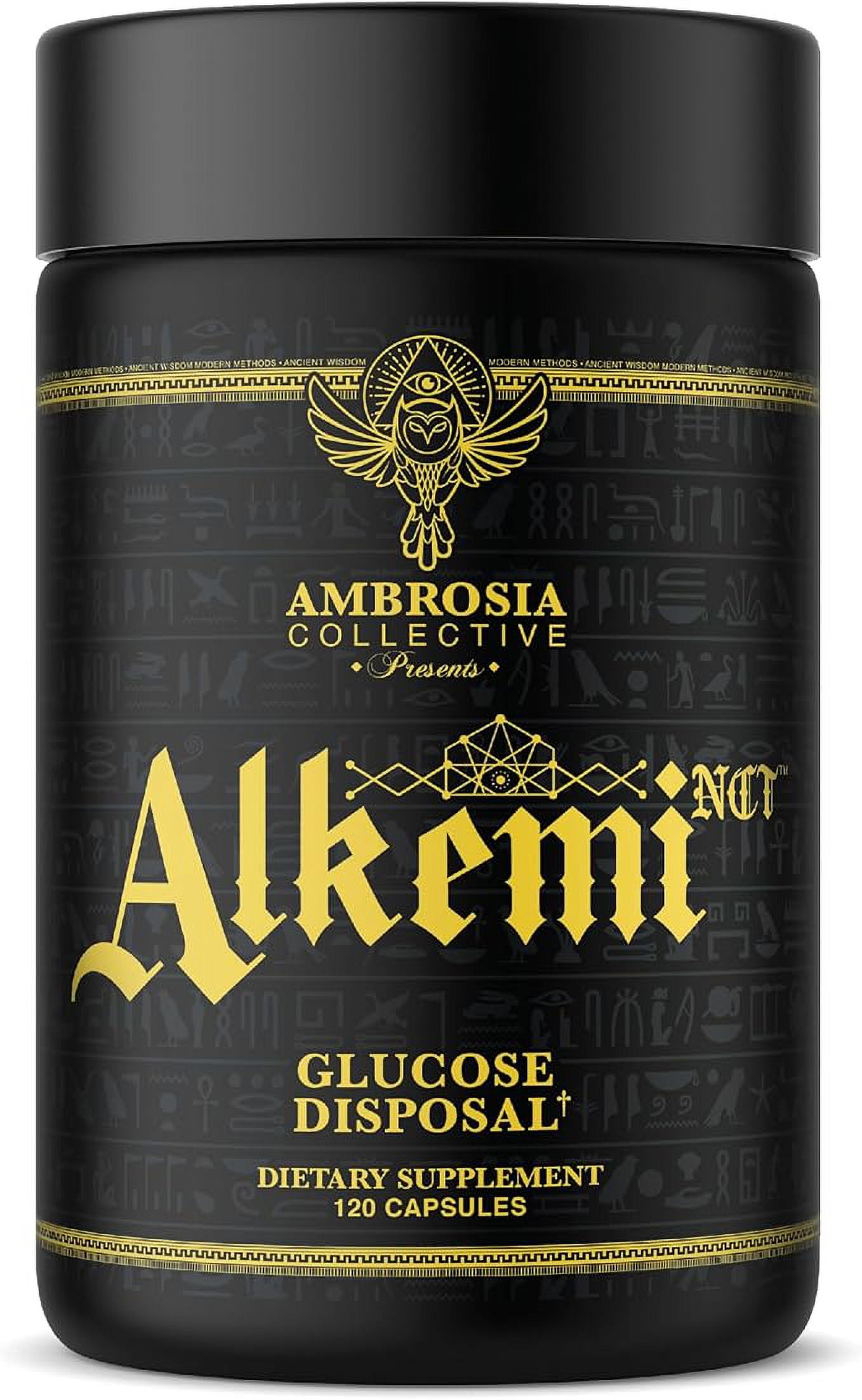 Ambrosia Alkemi NCT - Support Agent with Berberine, ProCynCi Cinnamon Extract, Chromium Picolinate, InSea2, and GlucoVantage