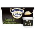 thumbnail image 1 of Ambrosia Deluxe Rice Pudding Apple and Cinnamon Pots 2 x 110g, British Import (Pack of 2), 1 of 5