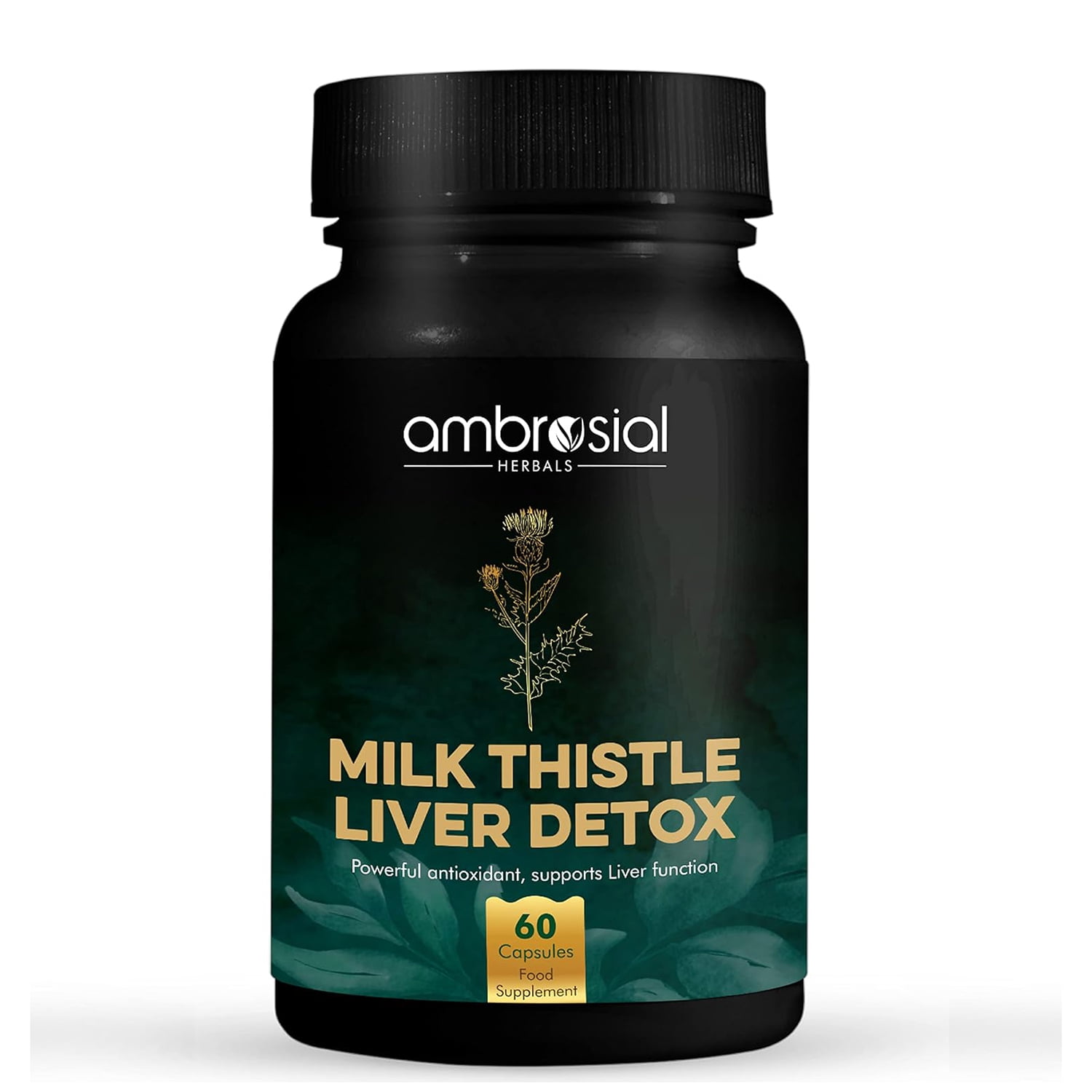 Ambrosial Milk Thistle Liver Detox Supplement Milk Thistle Capsules