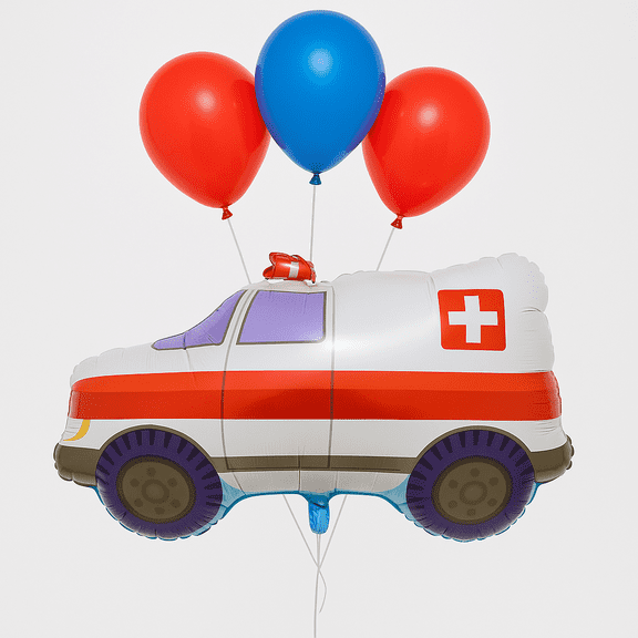 Ambulance Balloon Emergency Response Ambulance Balloon for Party Decorations