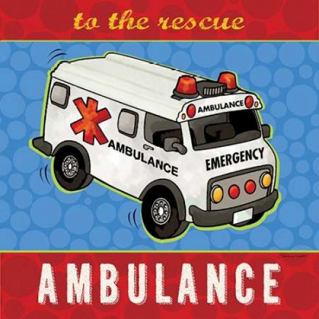 Ambulance Canvas Art - Stephanie Marrott (24 x 24)