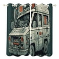 thumbnail image 1 of Ambulance Car Window Curtain Panels Grommet Blackout Curtains Blackout Curtains for Living Room, 1 of 7
