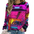 thumbnail image 1 of Ambulance Car Womens Casual Crewneck Sweatshirt Long Sleeve Tops Cute Pullover Loose Fit, 1 of 7