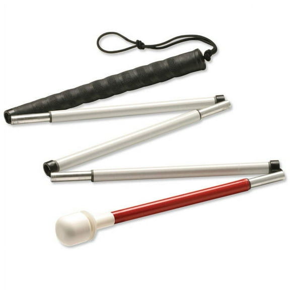 Ambutech 5-Sec Folding Graph Cane- Marshmallow Roller- 64in