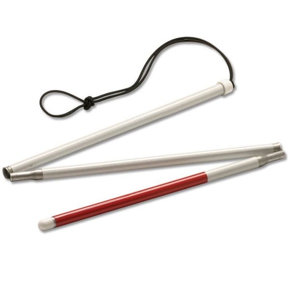 Ambutech Alum 3-Section Folding ID Cane- 30in.