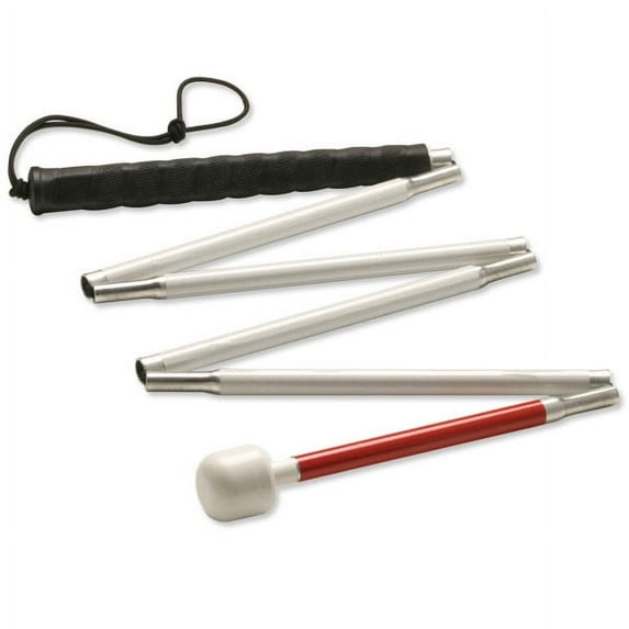 Ambutech Aluminum 6-Section Folding Cane- Marshmallow- 56in