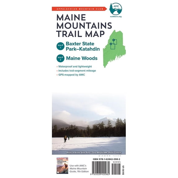 Amc maine mountains trail maps 1-2: baxter state park-katahdin and maine woods (other): 9781628420982