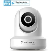 Amcrest 1080p WiFi Camera Indoor, 2MP Pan/Tilt Home Security Camera, Auto-Tracking, Motion & Audio Detection, Privacy Mode, Enhanced Browser Compatibility, H.265, Two-Way Talk IP2M-841W-V3 White