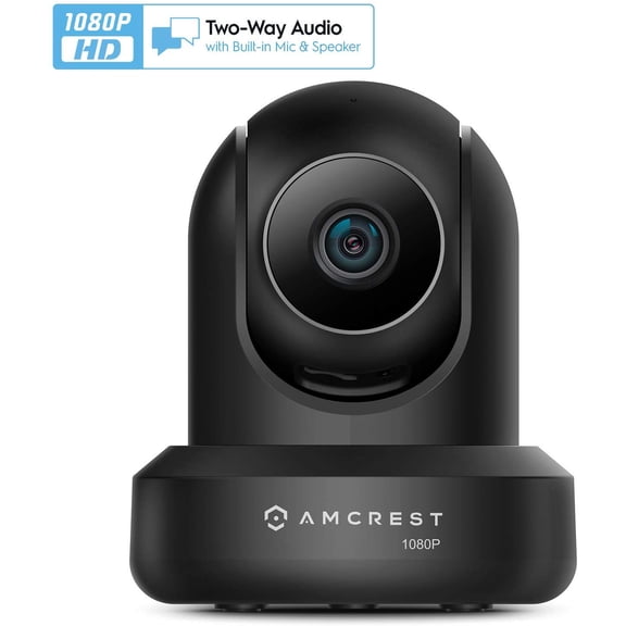 Amcrest 1080p WiFi Camera Indoor, 2MP Pan/Tilt Home Security Camera, Auto-Tracking, Motion & Audio Detection, Privacy Mode, Enhanced Browser Compatibility, H.265, Two-Way Talk IP2M-841B-V3 (Black)