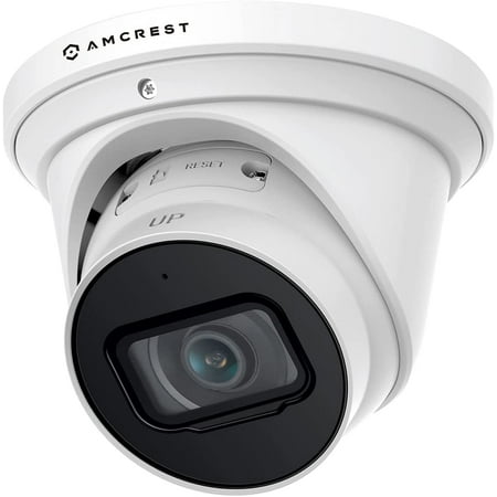 Amcrest 4K Optical Zoom IP Camera, Varifocal 8MP Outdoor POE Camera Turret, Security Camera, 2.7mm~13.5mm Lens, IP67 Weatherproof, MicroSD Recording (IP8M-VT2879EW-AI)