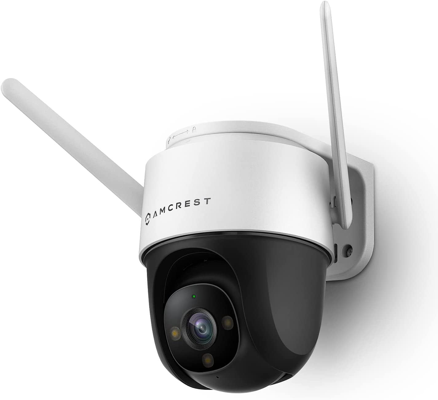 Pre-Owned Amcrest 4MP Outdoor PT WiFi IP Camera Pan Tilt Zoom (Digital 16x) SmartHome WiFi Camera Security Speed Dome, Motorized Pan/Tilt, 98ft Nightcolor, WiFi (2.4Ghz), 107 FOV, IP66, 4MP, ASH47-W