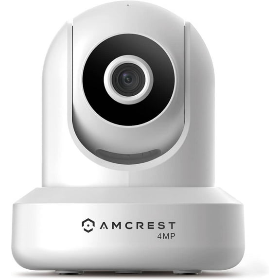Pre-Owned Amcrest 4MP ProHD Indoor WiFi Camera, Security IP Camera with Pan/Tilt, Two-Way Audio, Night Vision, Remote Viewing, 2.4ghz, 4-Megapixel @30FPS, Wide 90¬∞ FOV, IP4M-1041W (White)