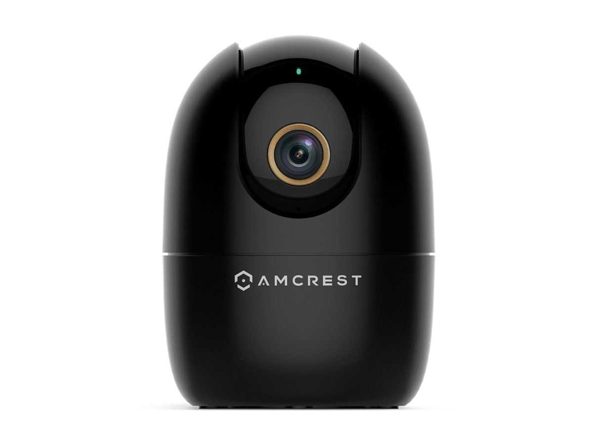 Black Indoor Wi-Fi Pan/Tilt Surveillance Camera with Night Vision