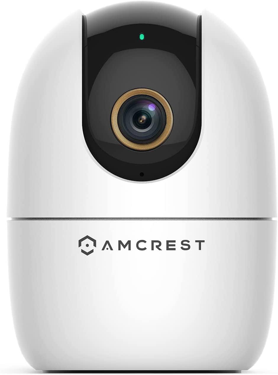 Amcrest 4MP WiFi Camera Indoor, Dog Camera, Sound & Baby Monitor, Human & Pet Detection, Motion-Tracking, w/ 2-Way Audio, Phone App, Pan/Tilt Wireless IP Camera, Night Vision, Smart Home ASH41-W