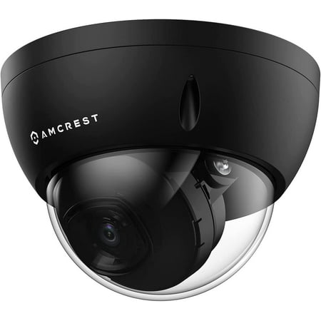 Amcrest, 5MP Turret POE Camera, Micro SD, Outdoor, 5MP Resolution, Smartphone, Black