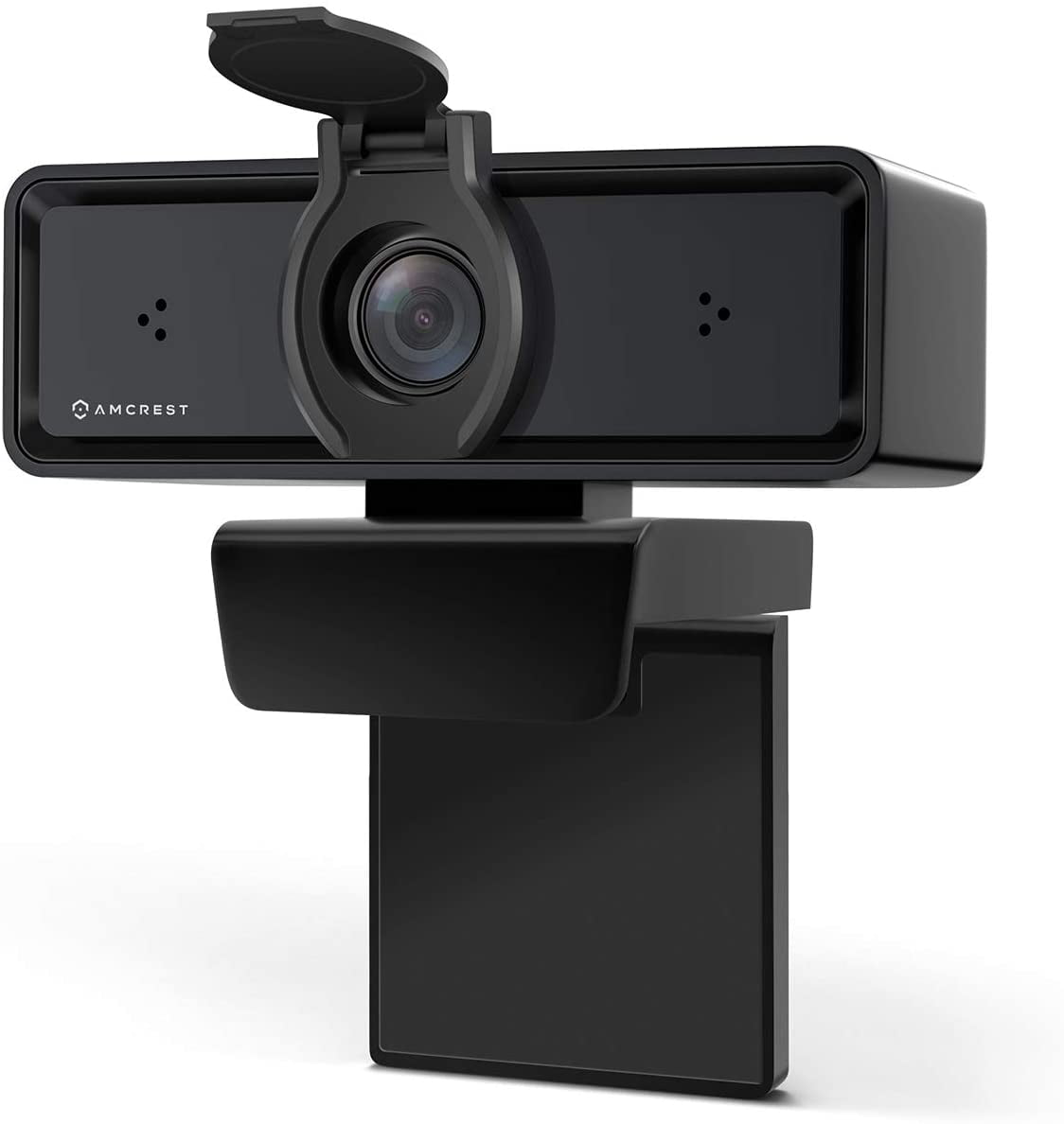 Amcrest Dual-Mic 1080P Webcam with Two Microphones for Enhanced Audio & 3D Noise Cancellation, Web Cam USB Computer Camera for PC Desktop & Laptop, Auto-White Balance for Superior Low Light, (AWC2198)