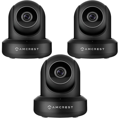 Amcrest IP2M-841 ProHD 1080P (1920TVL) 30FPS Wireless WiFi IP Camera Black 3 Pack