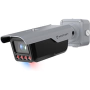 Amcrest License Plate Recognition LPR Camera, 8-32mm Optical Zoom AI IP POE Camera 4MP @ 30fps, 1/1.8 Low-Light Sensor, Active Deterrents, 98ft Nightvision, Bullet IP4M-1072EW-AI