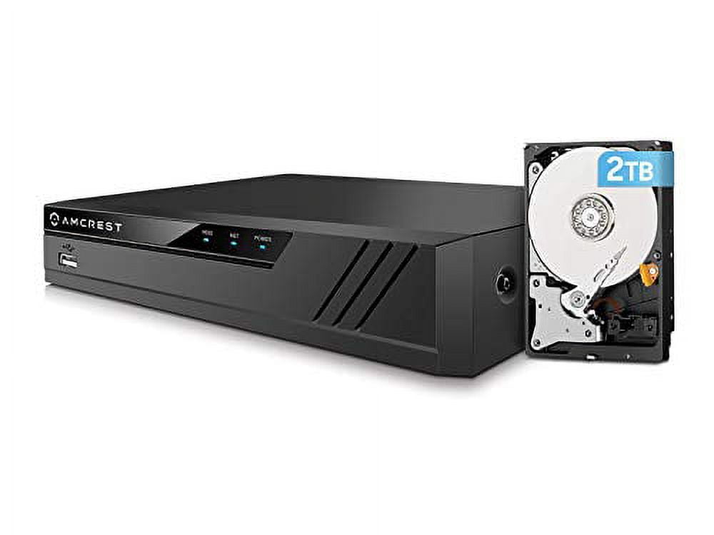 Amcrest NV4108HS 4K NVR (8CH 1080p/3MP/4MP/5MP/6MP/8MP) Supports up