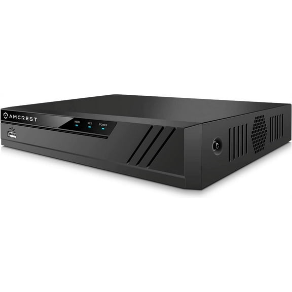 Pre-Owned Amcrest NV4108E-A2 4K 8CH POE NVR (1080p/3MP/4MP/5MP/8MP) Network Video Recorder - Supports up to 8 x 8MP/4K IP Cameras, 8-Channel Power Over Ethernet Supports up to 10TB HDD (Not Included)