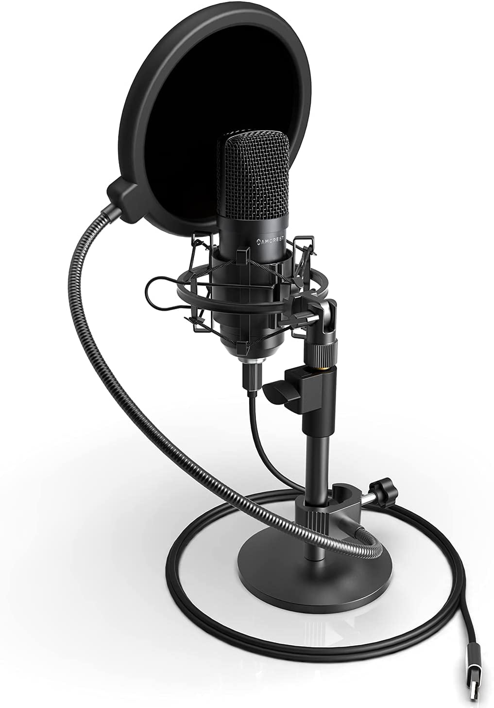 Amcrest USB Podcast, Streaming & Gaming Microphone with PopFilter