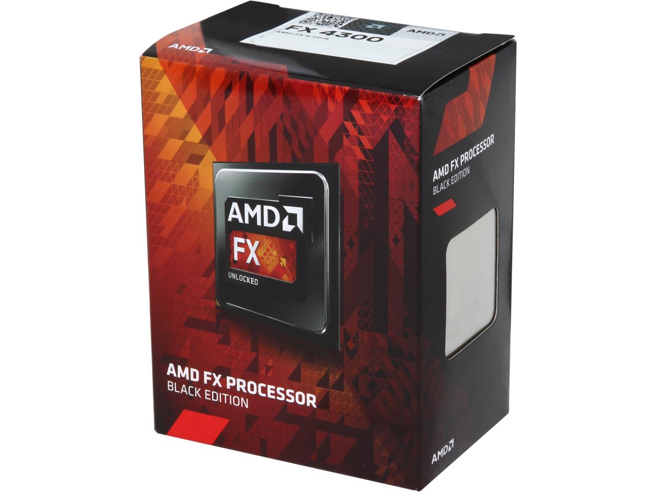 Amd Fd4300wmhkbox Quad-Core Fx-4300 3.8 Ghz 64-Bit Processor Black Edition - image 1 of 2