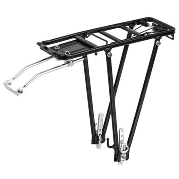 Amdieu Versatile Rear Pannier Rack 35-50cm Bicycle Front & Rear Rack, Black