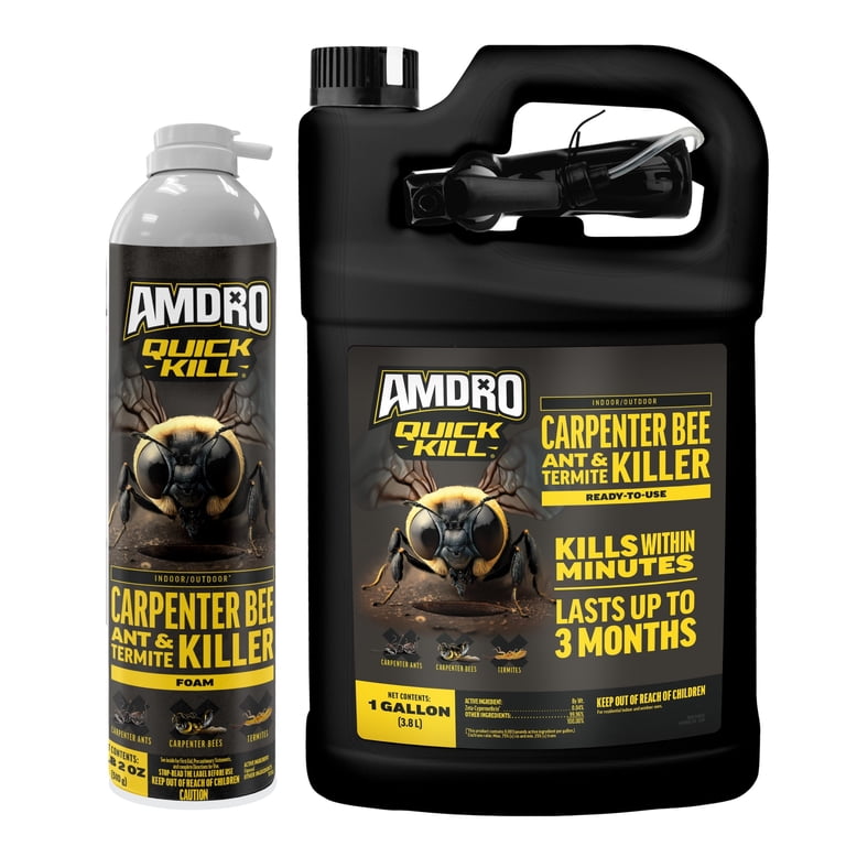 Amdro Carpenter Bee Pest Killer Bundle, Outdoor - Walmart.com