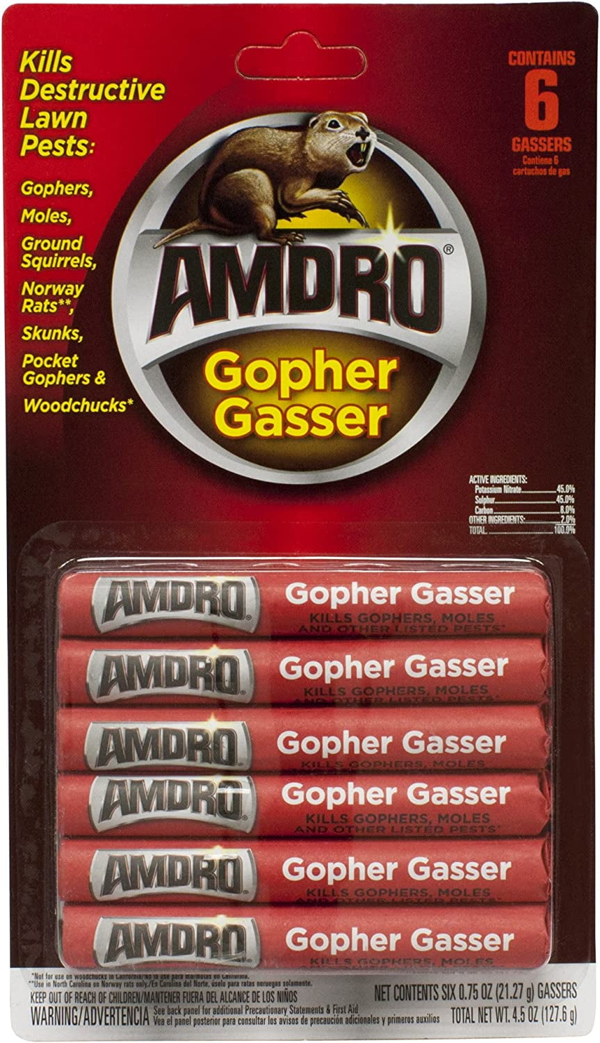 Amdro Gopher Gasser Sticks 1 Package (6 Sticks Total)