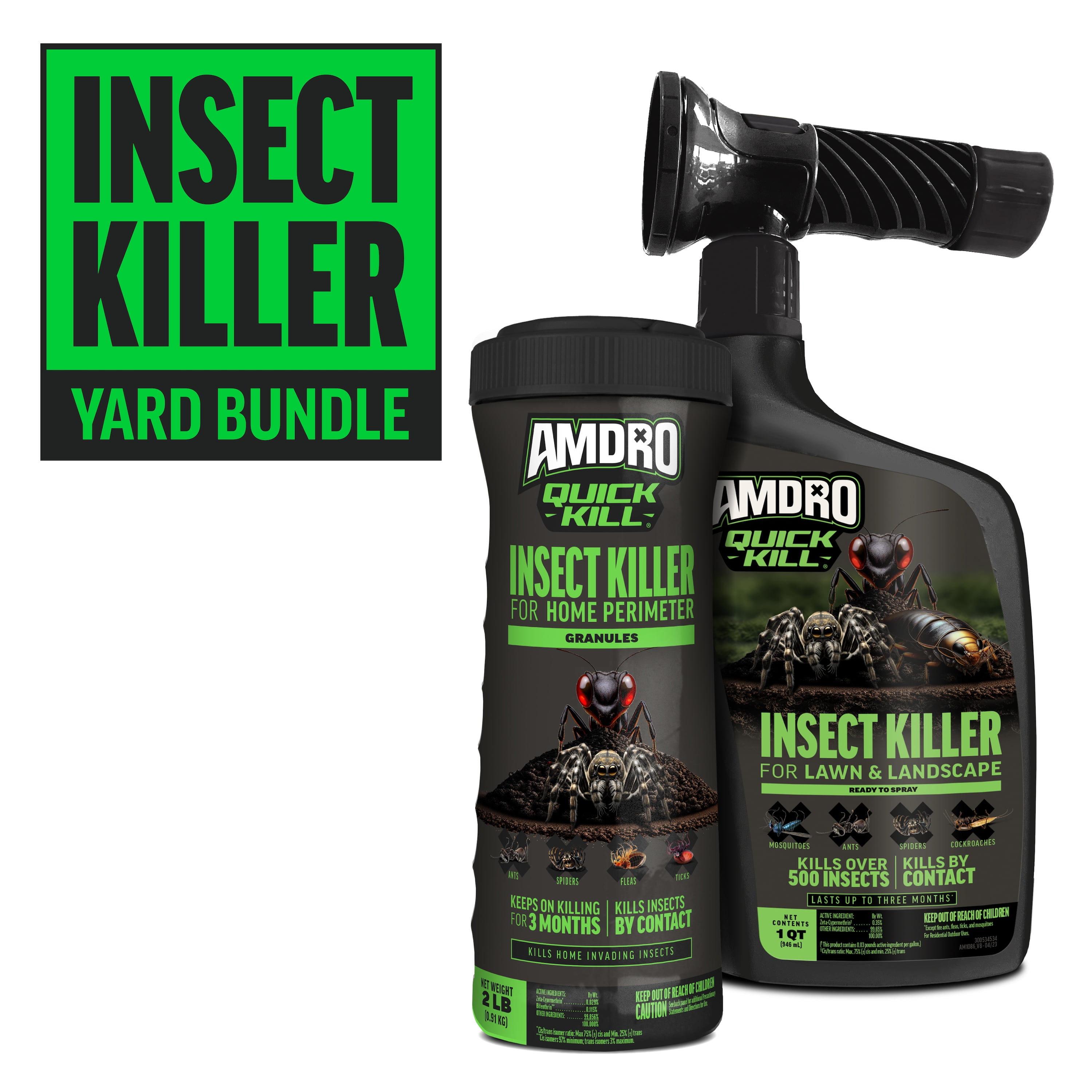 Amdro Insect Killer Yard Liquid RTS & Granule Bundle