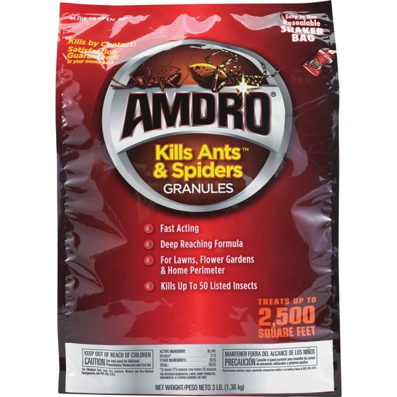 Amdro Kills Ants and Spiders Home Perimeter Insect Killer; 3 lb. Shaker Bag