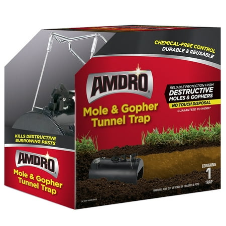 Amdro Mole & Gopher Tunnel Trap, Contains 1 Reusable Trap