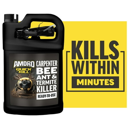 Amdro Quick Kill Carpenter Bee, Ant & Termite Killer Trigger Sprayer, 1 Gallon Liquid