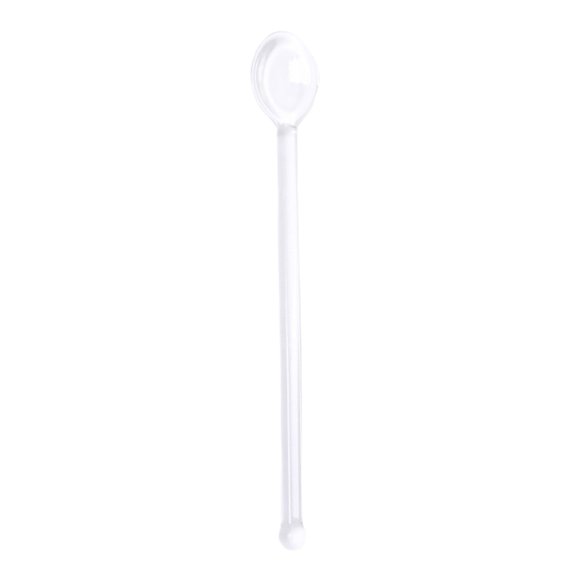 Ame 1PC Long Handle Cocktail Mixing Shaker Spoon Colored Transparent Glass Mixing Spoons Bar Stirring Spoon Coffee Mixing Spoons Tableware