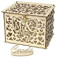 thumbnail image 1 of Ame 1PC Wooden Wedding Card Box Business Card Box Decoration Custom Sign In Wedding Party Invitation Card Box Wedding Supplies, 1 of 5