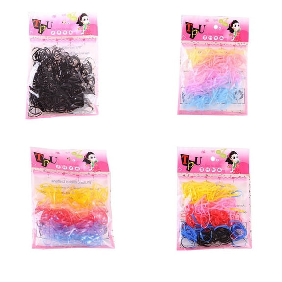 Ame 220 Pcs/lot Korean Candy Color Headwear Hair Ring Ropes Ponytail Holder Disposable Elastic Hair Bands for Girls Hair Accessories