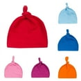 thumbnail image 1 of Ame Multi-color Toddler Girl Boy Hats & Caps Solid Pink Infant Winter Warm Crochet Knit Hat Cotton Cap Baby Hat Baby Newest, 1 of 8