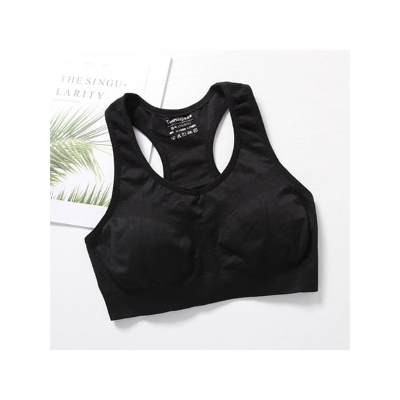 Ame Sports Bras for Women- Padded Seamless High Impact Support for Yoga Gym Workout Fitness; M-L
