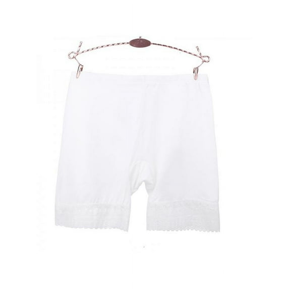 Ame Women Seamless Lace Safety Pants Modal Mid-Waist Solid Color Anti-Light Safety Boxer Shorts , M-XXL