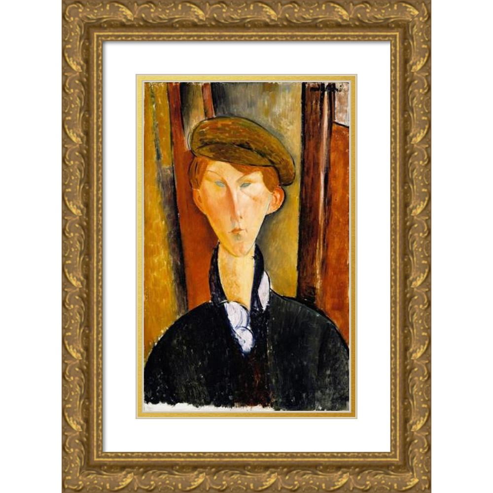Amedeo Modigliani 16x24 Black Modern Framed Museum Art Print Titled - Young  Man with a Cap (Early 20th Century) - Walmart.com, image size:1000x1000