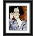 thumbnail image 1 of Amedeo Modigliani 2x Matted 20x24 Black Ornate Framed Art Print 'Portrait of Madame Rachele Osterlind', 1 of 2