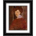 thumbnail image 1 of Amedeo Modigliani 2x Matted 20x24 Black Ornate Framed Art Print 'Portrait of a Woman', 1 of 2