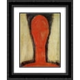 thumbnail image 1 of Amedeo Modigliani 2x Matted 20x24 Black Ornate Framed Art Print 'Study of a Head', 1 of 2