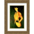 thumbnail image 1 of Amedeo Modigliani 2x Matted 20x24 Gold Ornate Framed Art Print 'Woman in yellow jacket (Amazon)', 1 of 2