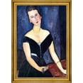 thumbnail image 1 of Amedeo Modigliani Madame Georges van Muyden - 16" x 24" Framed Premium Canvas Print, 1 of 1