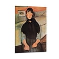 thumbnail image 1 of Amedeo Modigliani Print Painting Dark Young Woman Seated by A Bed Picture Print Canvas Poster Wall Paint Art Posters Decor Modern Home Artworks Gift 16x24inch(40x60cm), 1 of 6