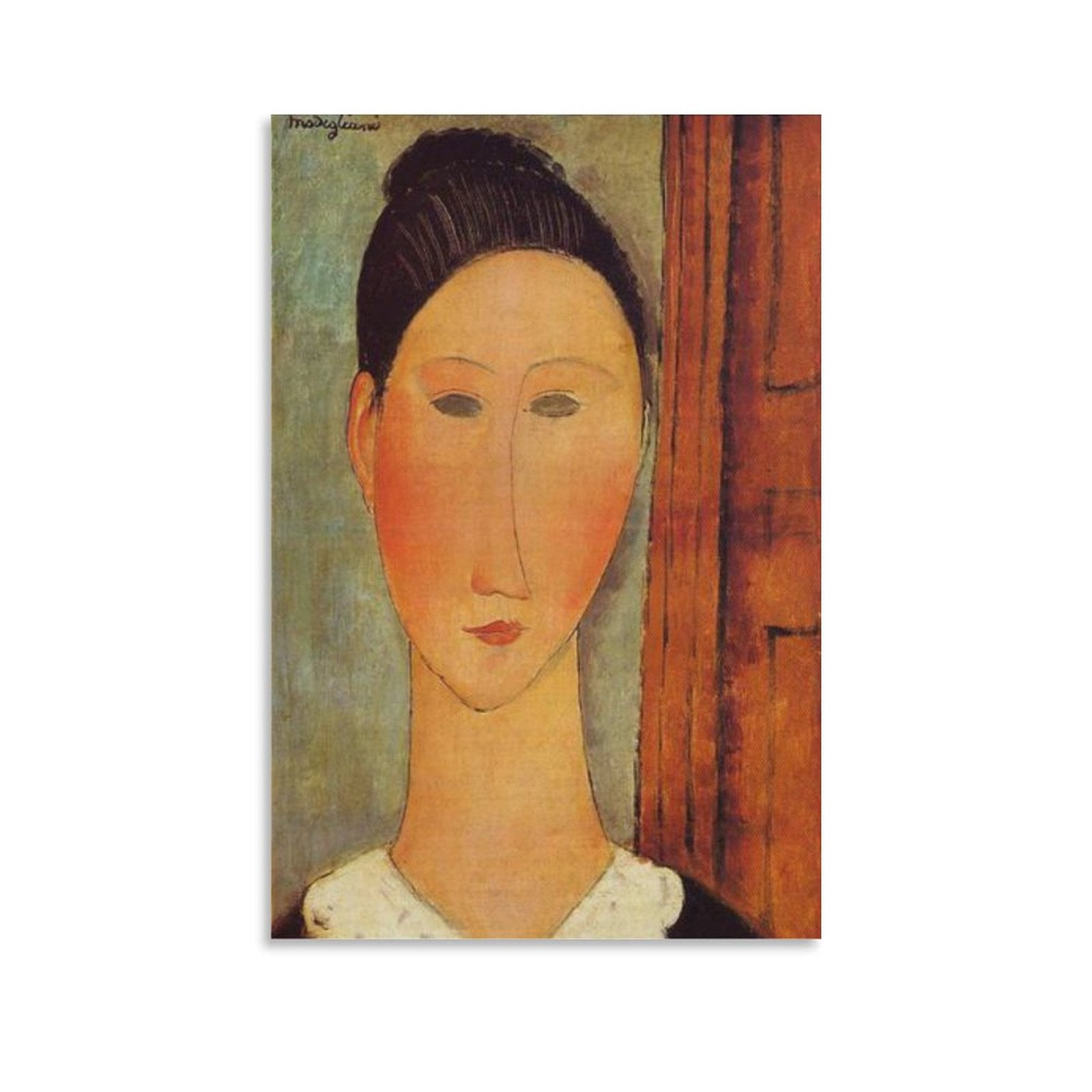 Amedeo Modigliani Print Painting Head of A Girl Posters Wall Art ...